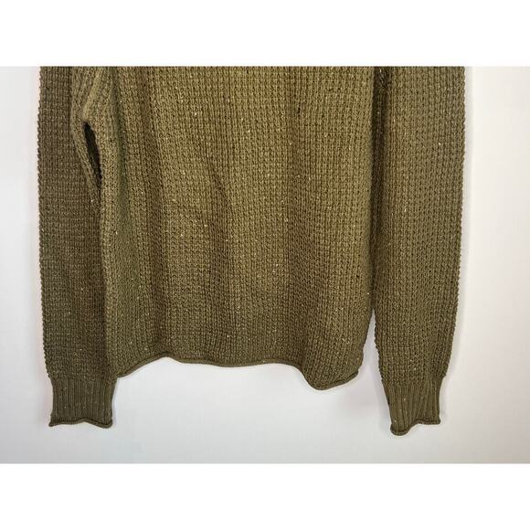 NWT Lucky Brand Nep 1/4 Mock Neck Rib Knit Sweater Olive Night Men's Size Large - Picture 6 of 14